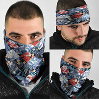 Hawaii Tropicana Blue Pattern Neck Gaiter - Polynesian Pride