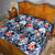 Hawaii Tropicana Blue Pattern Quilt - Polynesian Pride