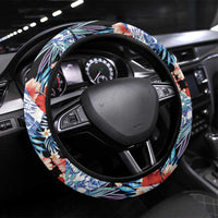 Hawaii Tropicana Blue Pattern Steering Wheel Cover - Polynesian Pride