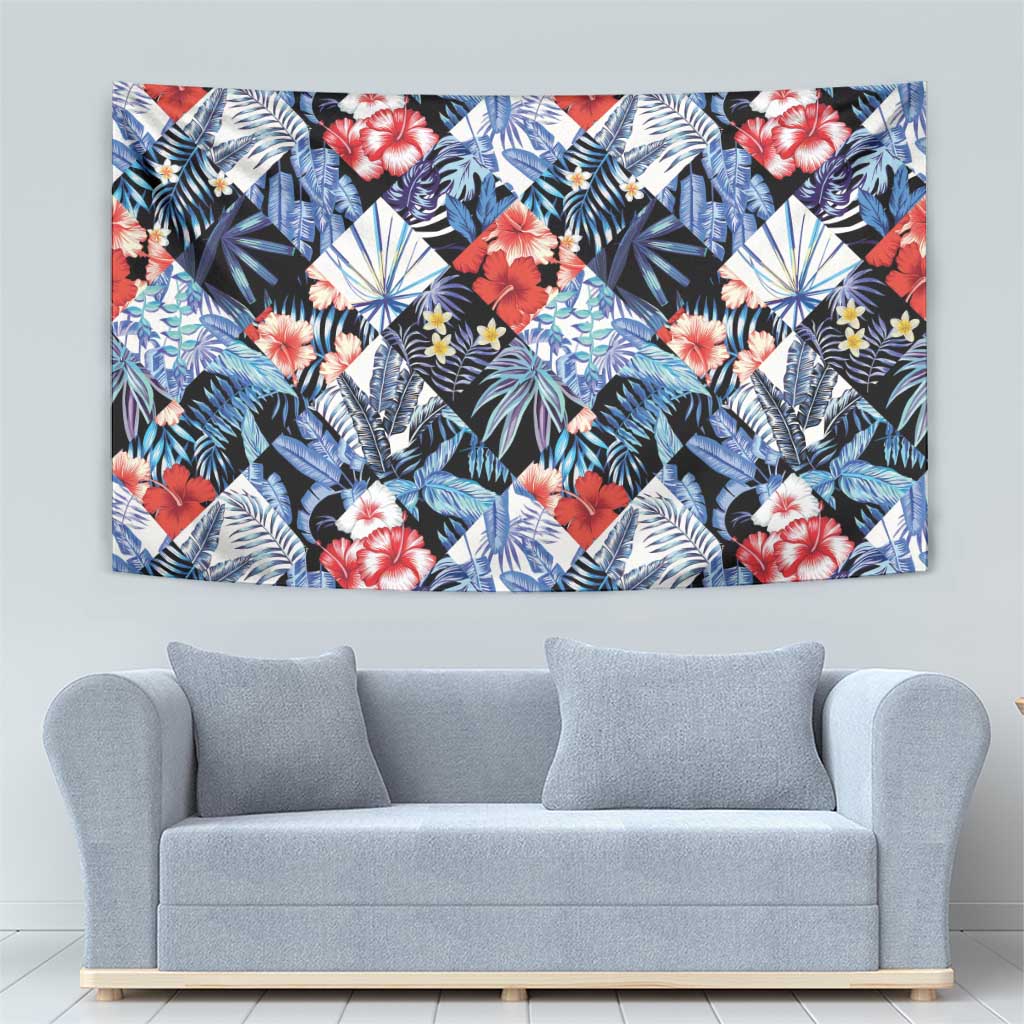 Hawaii Tropicana Blue Pattern Tapestry LT01 - Polynesian Pride