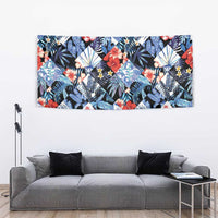 Hawaii Tropicana Blue Pattern Tapestry LT01 - Polynesian Pride