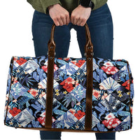 Hawaii Tropicana Blue Pattern Travel Bag - Polynesian Pride