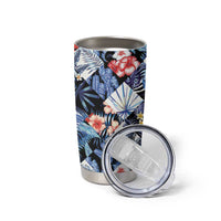 Hawaii Tropicana Blue Pattern Tumbler Cup - Polynesian Pride