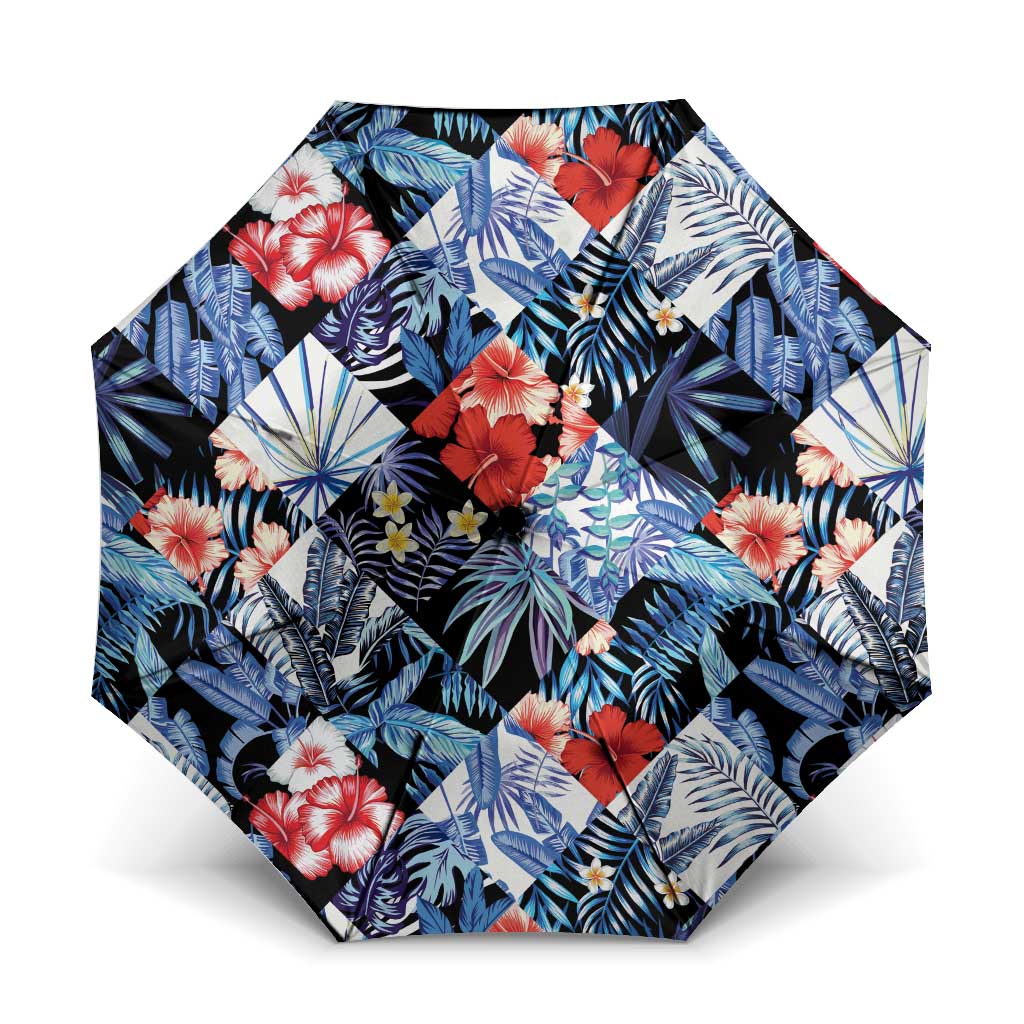 Hawaii Tropicana Blue Pattern Umbrella - Polynesian Pride