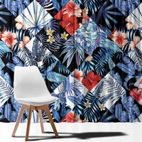 Hawaii Tropicana Blue Pattern Window Curtain LT01 - Polynesian Pride