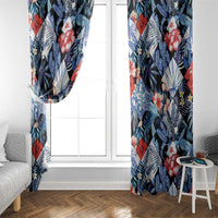 Hawaii Tropicana Blue Pattern Window Curtain LT01 - Polynesian Pride