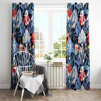 Hawaii Tropicana Blue Pattern Window Curtain LT01 - Polynesian Pride