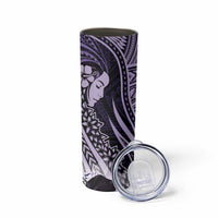 Polynesian Women Day 2024 Skinny Tumbler Hibiscus Girl Tribal LT01 - Polynesian Pride