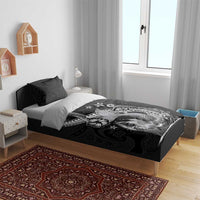 Hawaii Mermaid Monotone Bedding Set Polynesian Pattern Fish Hook LT01 - Polynesian Pride