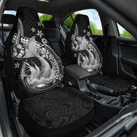 Hawaii Mermaid Monotone Car Seat Cover Polynesian Pattern Fish Hook