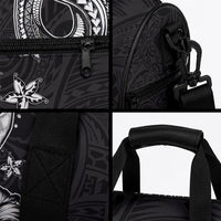 Hawaii Mermaid Monotone Duffle Bag Polynesian Pattern Fish Hook