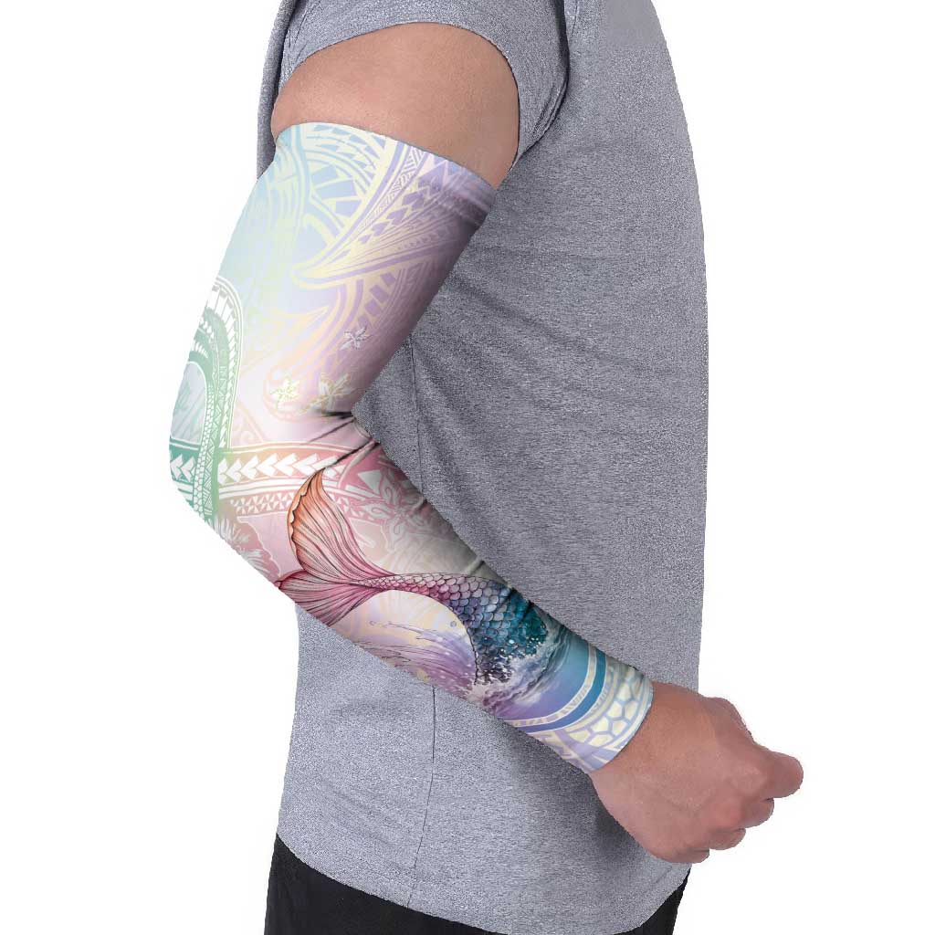 Hawaii Mermaid Sweet Pastel Arm Sleeves Polynesian Pattern Fish Hook
