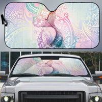 Hawaii Mermaid Sweet Pastel Auto Sun Shade Polynesian Pattern Fish Hook