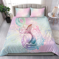 Hawaii Mermaid Sweet Pastel Bedding Set Polynesian Pattern Fish Hook LT01 - Polynesian Pride
