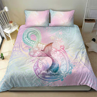 Hawaii Mermaid Sweet Pastel Bedding Set Polynesian Pattern Fish Hook LT01 - Polynesian Pride