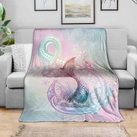 Hawaii Mermaid Sweet Pastel Blanket Polynesian Pattern Fish Hook LT01 - Polynesian Pride