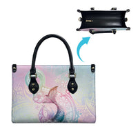 Hawaii Mermaid Sweet Pastel Leather Bag Polynesian Pattern Fish Hook