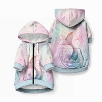 Hawaii Mermaid Sweet Pastel Pet Hoodie Polynesian Pattern Fish Hook
