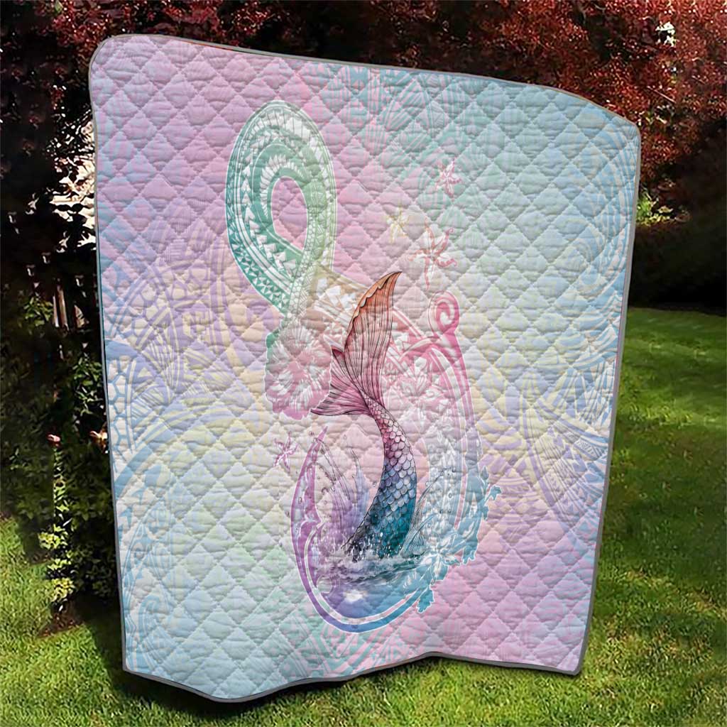 Hawaii Mermaid Sweet Pastel Quilt Polynesian Pattern Fish Hook LT01 - Polynesian Pride