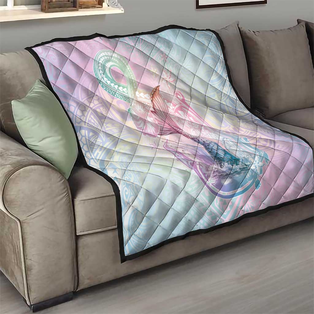 Hawaii Mermaid Sweet Pastel Quilt Polynesian Pattern Fish Hook LT01 - Polynesian Pride