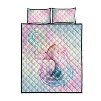 Hawaii Mermaid Sweet Pastel Quilt Bed Set Polynesian Pattern Fish Hook LT01 - Polynesian Pride