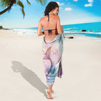 Hawaii Mermaid Sweet Pastel Sarong Polynesian Pattern Fish Hook