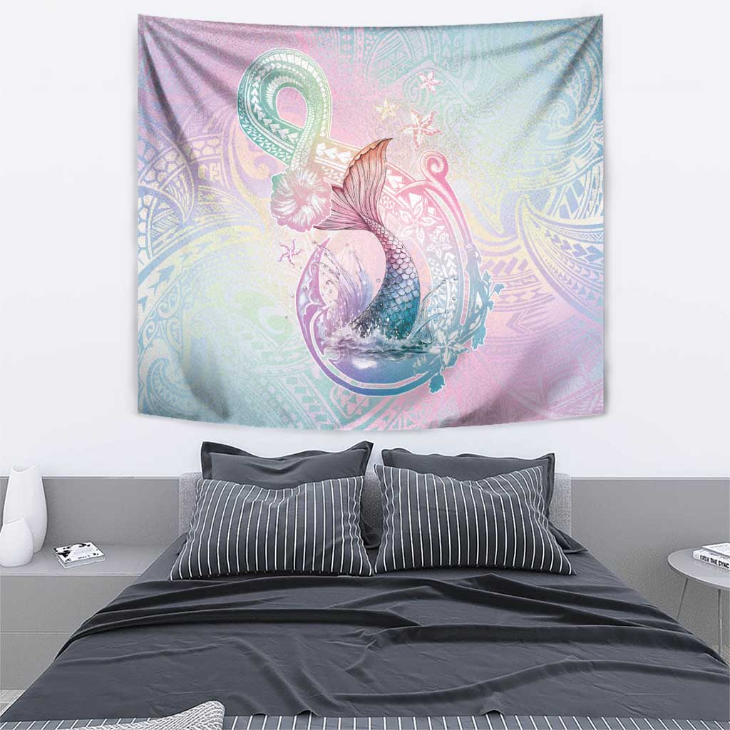 Hawaii Mermaid Sweet Pastel Tapestry Polynesian Pattern Fish Hook LT01 - Polynesian Pride