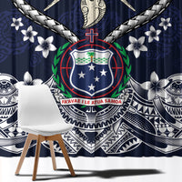 Samoa Independence Day Window Curtain Ula Nifo Mix Turtle