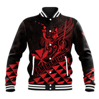 Personalized King Kamehameha Day Baseball Jacket Kakau Polynesian Pattern