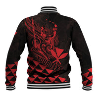 Personalized King Kamehameha Day Baseball Jacket Kakau Polynesian Pattern