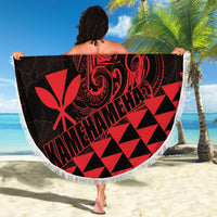 King Kamehameha Day Beach Blanket Kakau Polynesian Pattern LT01 - Polynesian Pride