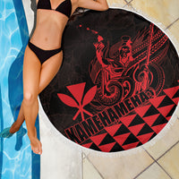 King Kamehameha Day Beach Blanket Kakau Polynesian Pattern LT01 - Polynesian Pride