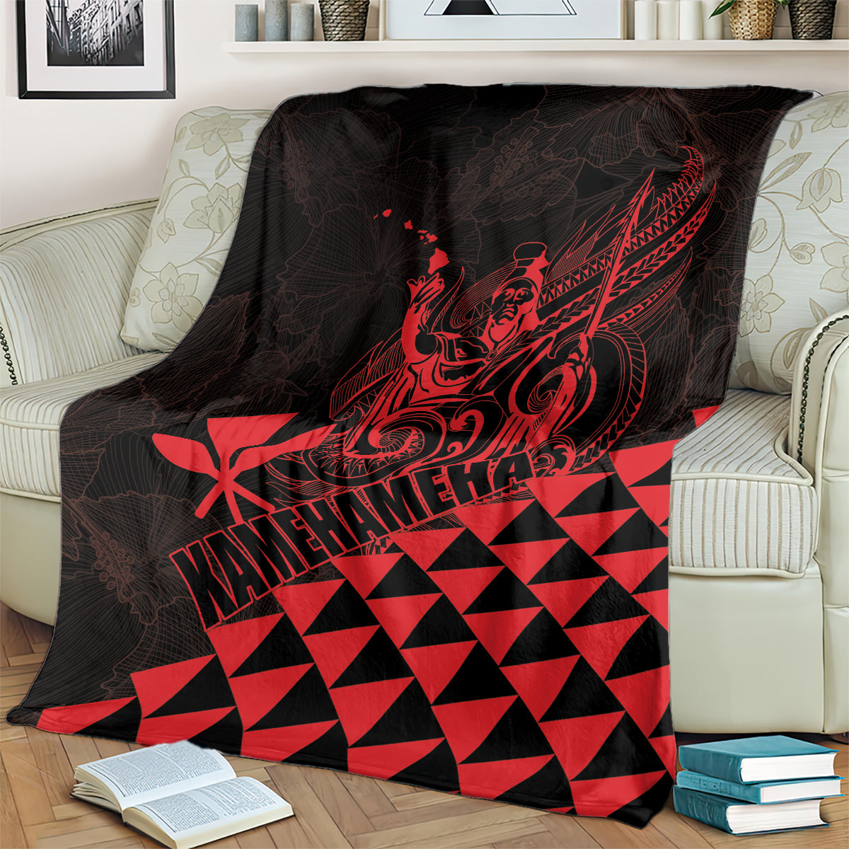 King Kamehameha Day Blanket Kakau Polynesian Pattern LT01 - Polynesian Pride