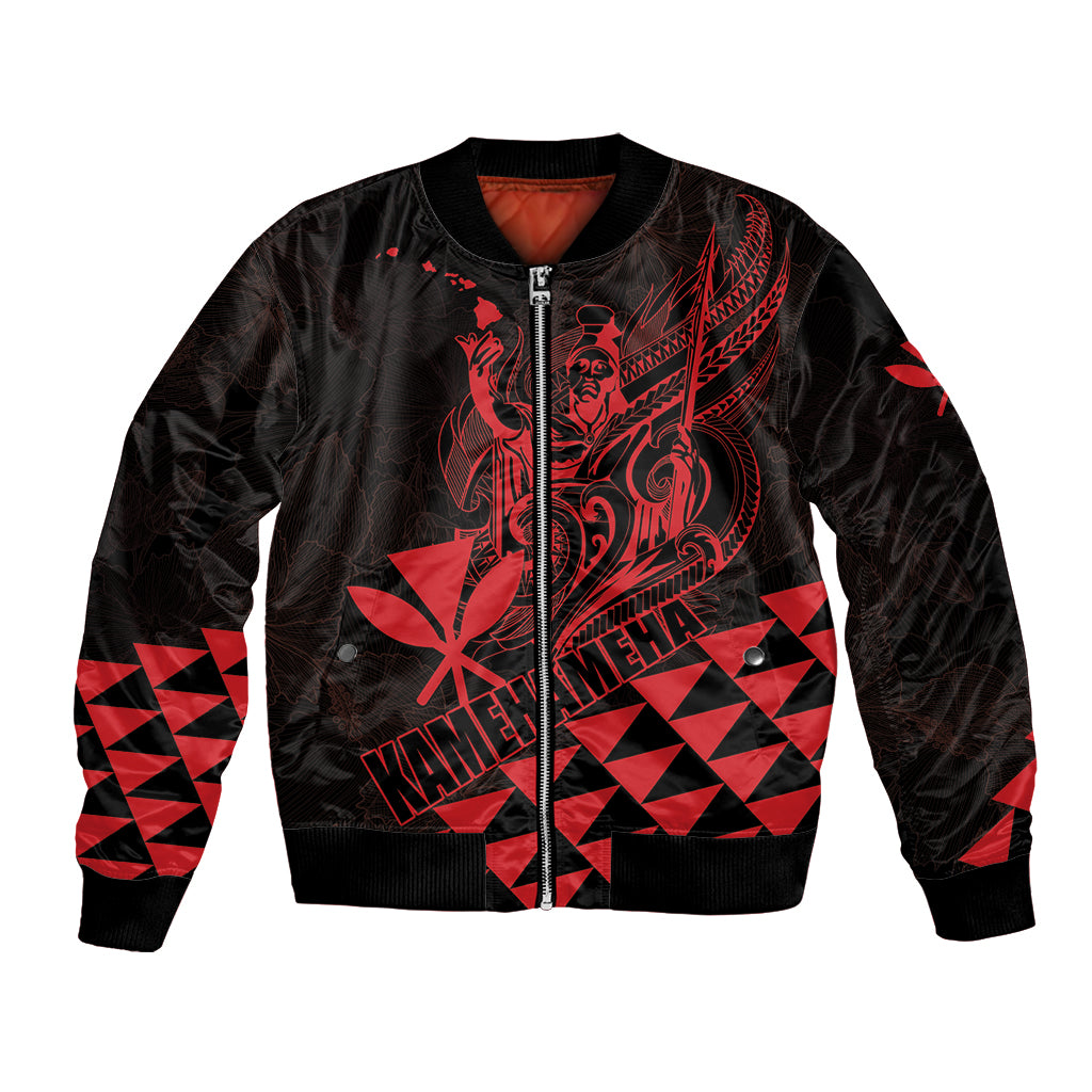 Personalized King Kamehameha Day Bomber Jacket Kakau Polynesian Pattern
