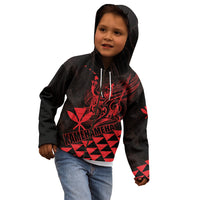 Personalized King Kamehameha Day Kid Hoodie Kakau Polynesian Pattern