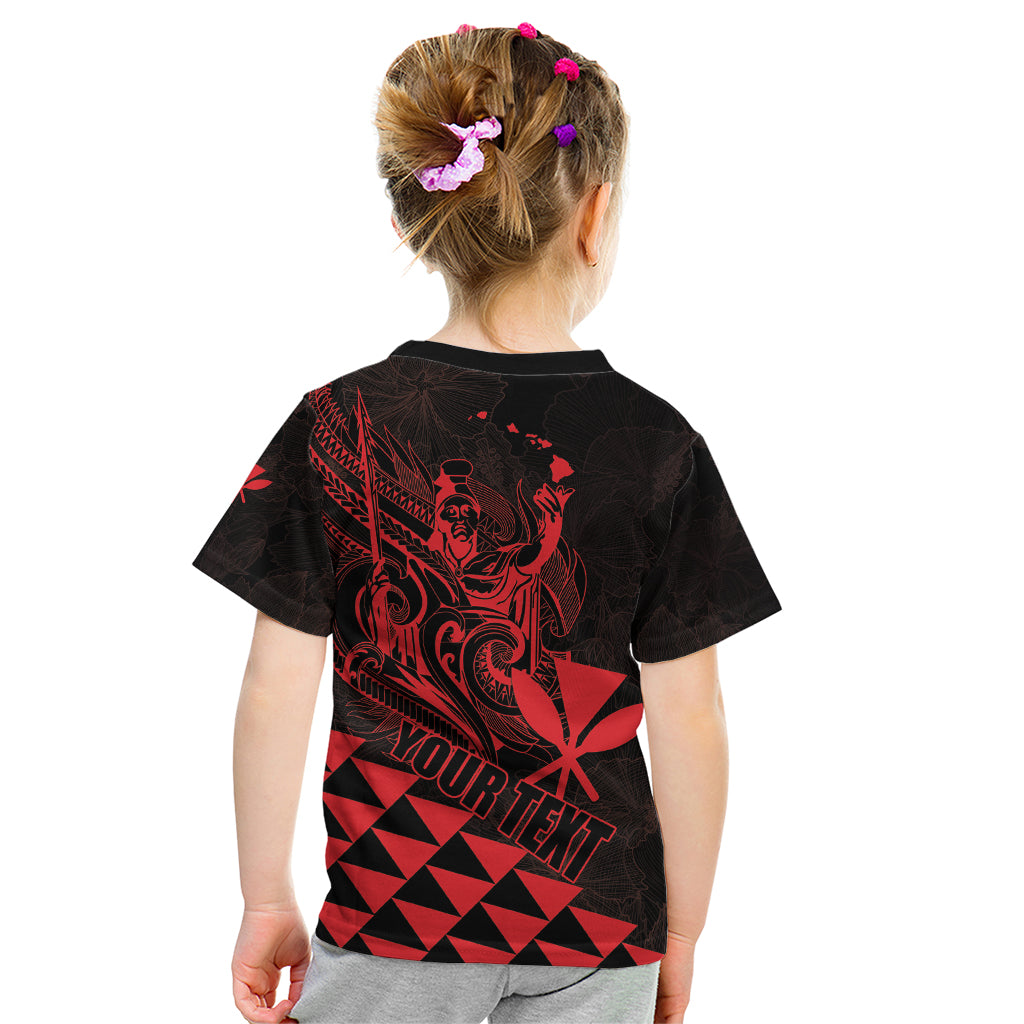 Personalized King Kamehameha Day Kid T Shirt Kakau Polynesian Pattern LT01 - Polynesian Pride