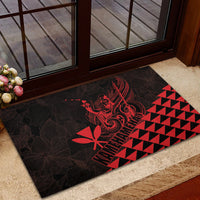 King Kamehameha Day Rubber Doormat Kakau Polynesian Pattern LT01 - Polynesian Pride