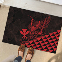 King Kamehameha Day Rubber Doormat Kakau Polynesian Pattern LT01 - Polynesian Pride