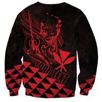 Personalized King Kamehameha Day Sweatshirt Kakau Polynesian Pattern LT01 - Polynesian Pride