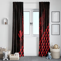 King Kamehameha Day Window Curtain Kakau Polynesian Pattern