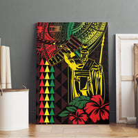 King Kamehameha Day Canvas Wall Art Hawaii Kakau Reggae