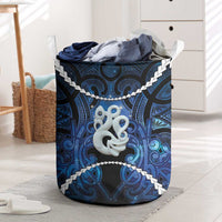 Maori Matariki Manaia Laundry Basket Maori Kowhaiwhai Pattern Galaxy