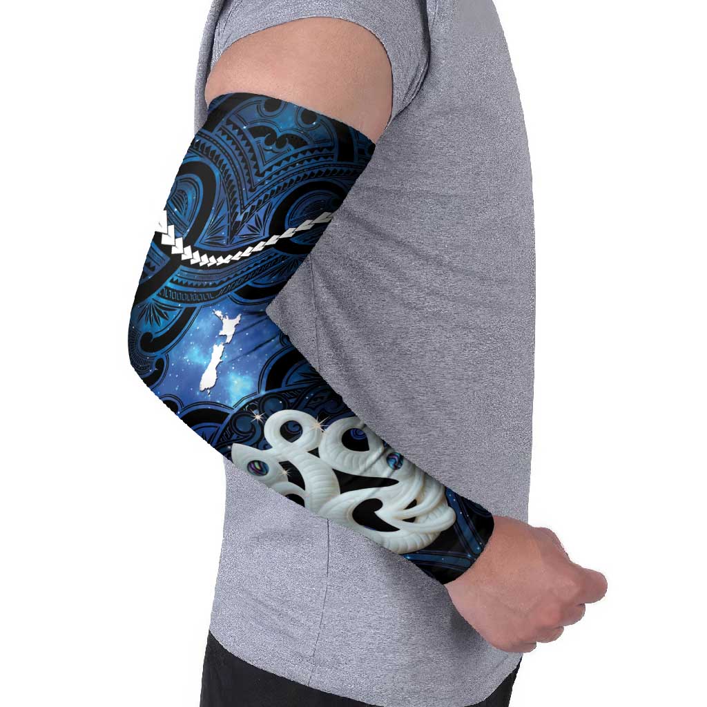 Personalized Maori Matariki Manaia Arm Sleeves Maori Kowhaiwhai Pattern Galaxy LT01 - Polynesian Pride