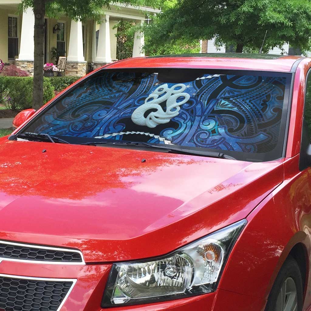 Maori Matariki Manaia Auto Sun Shade Maori Kowhaiwhai Pattern Galaxy