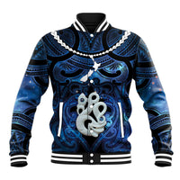 Personalized Maori Matariki Manaia Baseball Jacket Maori Kowhaiwhai Pattern Galaxy