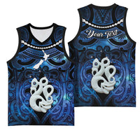 Personalized Maori Matariki Manaia Basketball Jersey Maori Kowhaiwhai Pattern Galaxy