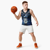Personalized Maori Matariki Manaia Basketball Jersey Maori Kowhaiwhai Pattern Galaxy