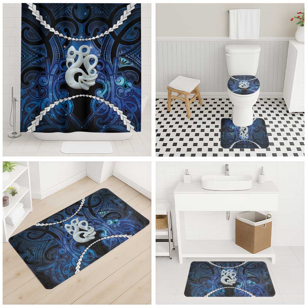 Maori Matariki Manaia Bathroom Set Maori Kowhaiwhai Pattern Galaxy LT01 - Polynesian Pride