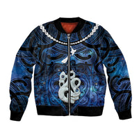 Personalized Maori Matariki Manaia Bomber Jacket Maori Kowhaiwhai Pattern Galaxy