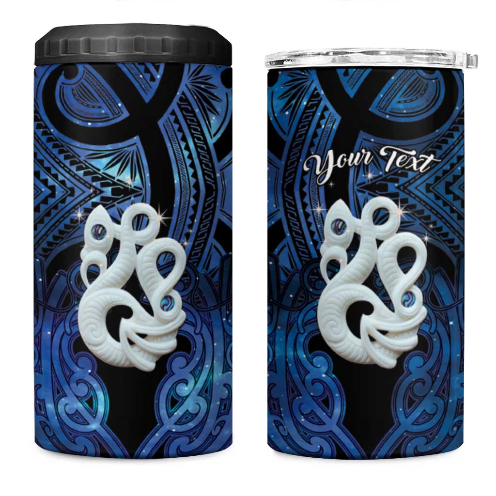 Personalized Maori Matariki Manaia 4 in 1 Can Cooler Tumbler Maori Kowhaiwhai Pattern Galaxy